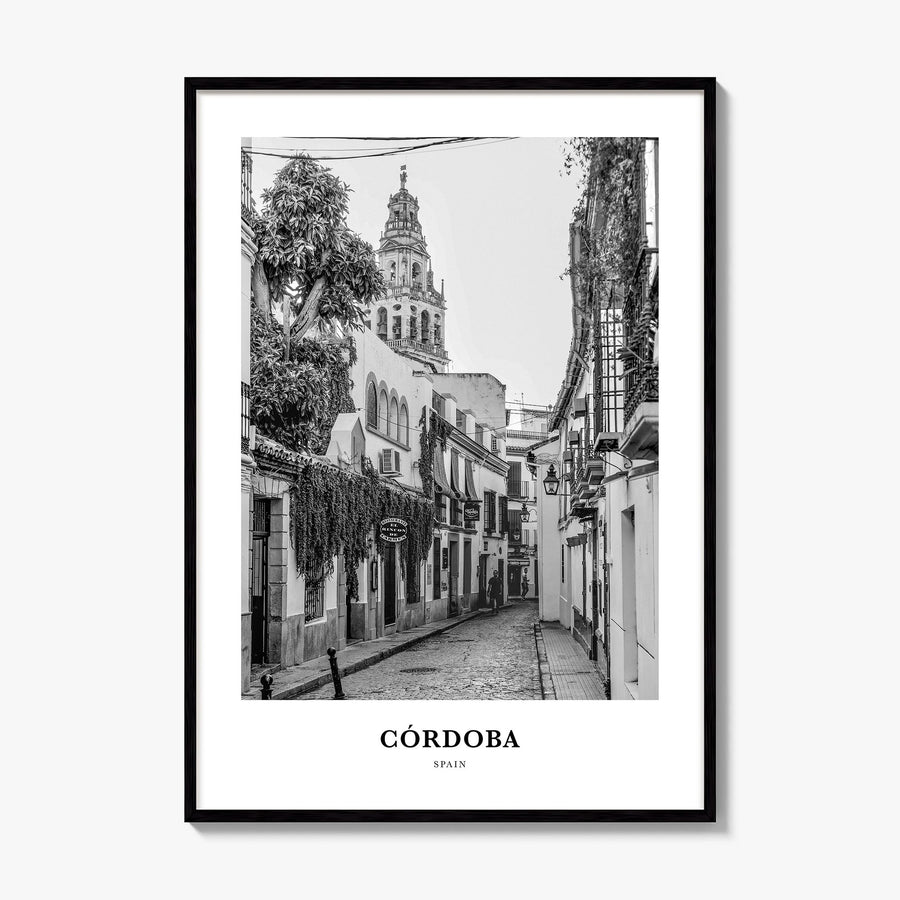 Córdoba, Spain Classic Poster, framed poster mockup