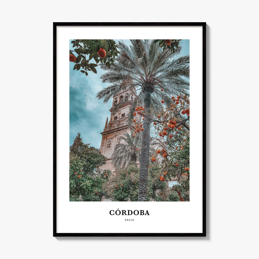 Córdoba, Spain Classic Poster, framed poster mockup