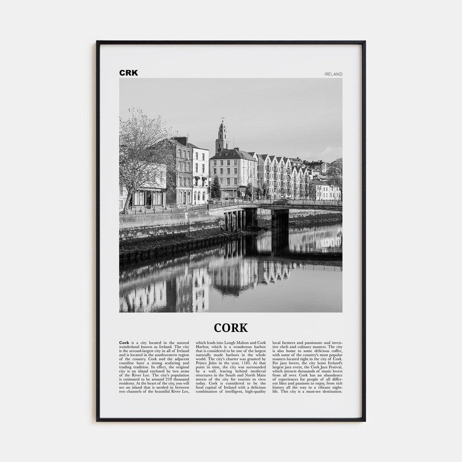 Cork Poster None / 8x12 in Nbourhood Travel B&W Poster