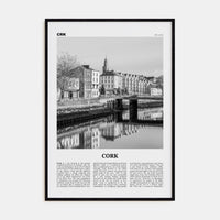 Cork Poster Black Wood / 8x12 in Nbourhood Travel B&W Poster