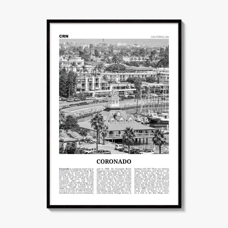 Coronado Newspaper Poster, framed poster mockup