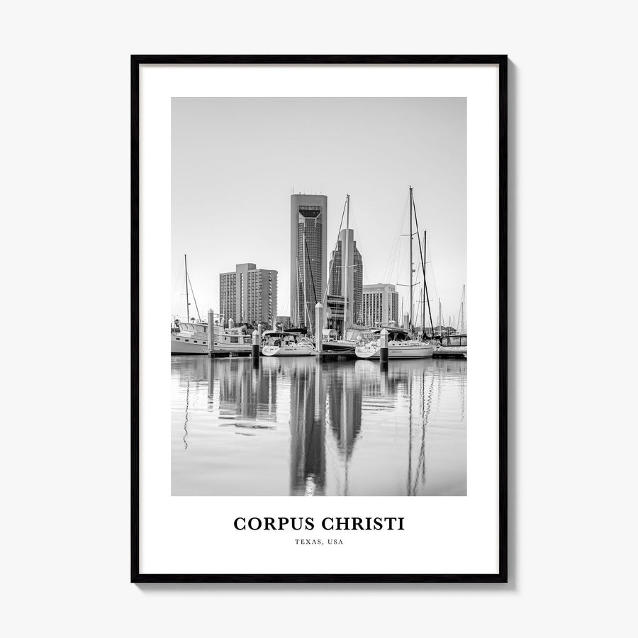 Corpus Christi Classic Poster, framed poster mockup