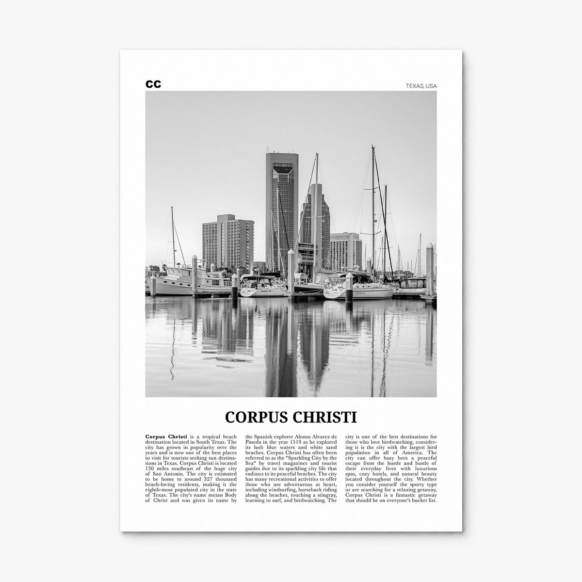 Corpus Christi Newspaper Poster, print only (unframed)