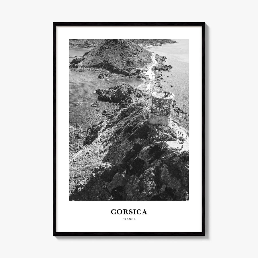 Corsica Classic Poster, framed poster mockup