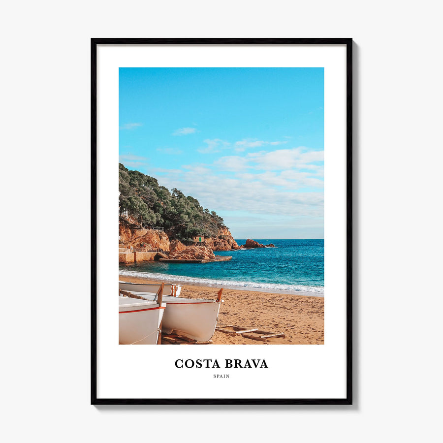 Costa Brava Classic No 2 Poster, framed poster mockup