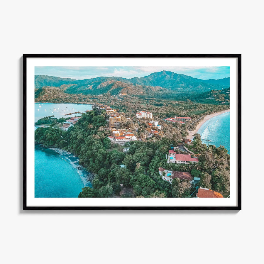 Costa Rica Photo Poster, framed poster mockup, white border
