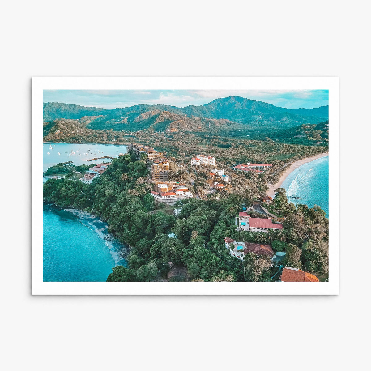 Costa Rica Photo Poster, print only (unframed), white border