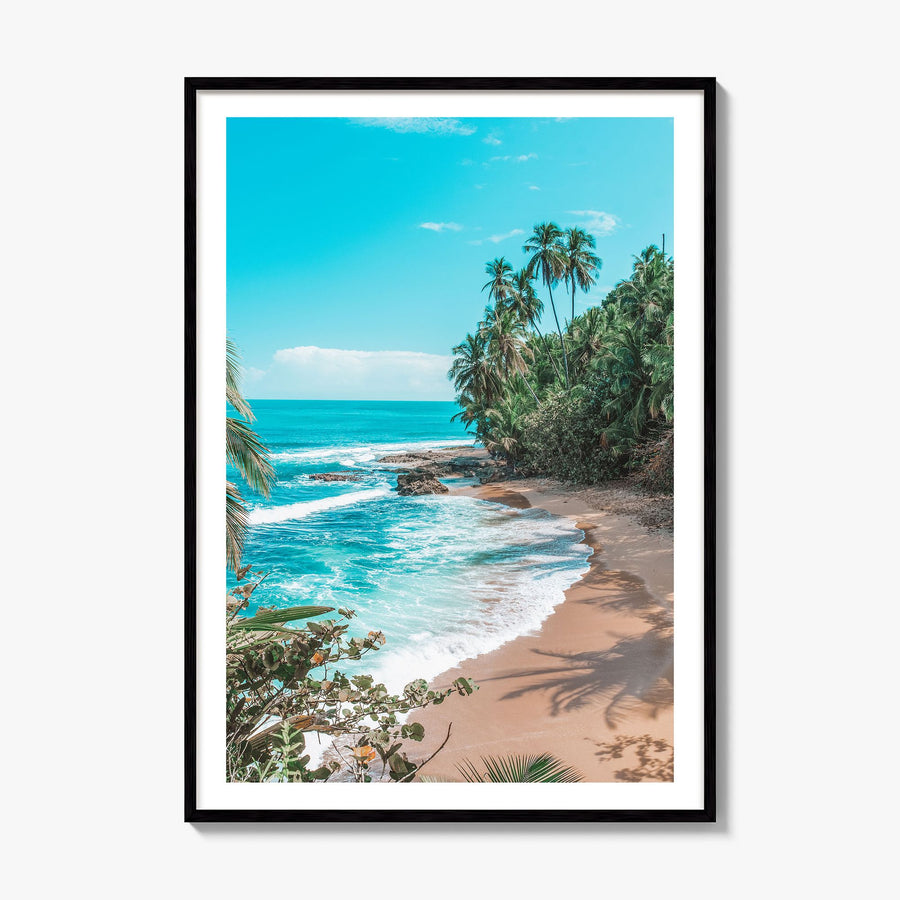 Costa Rica Photo Poster, framed poster mockup, white border