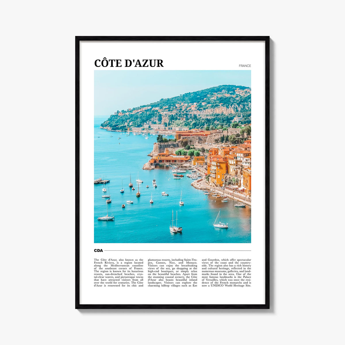 Côte d'Azur Travel No 2 Poster