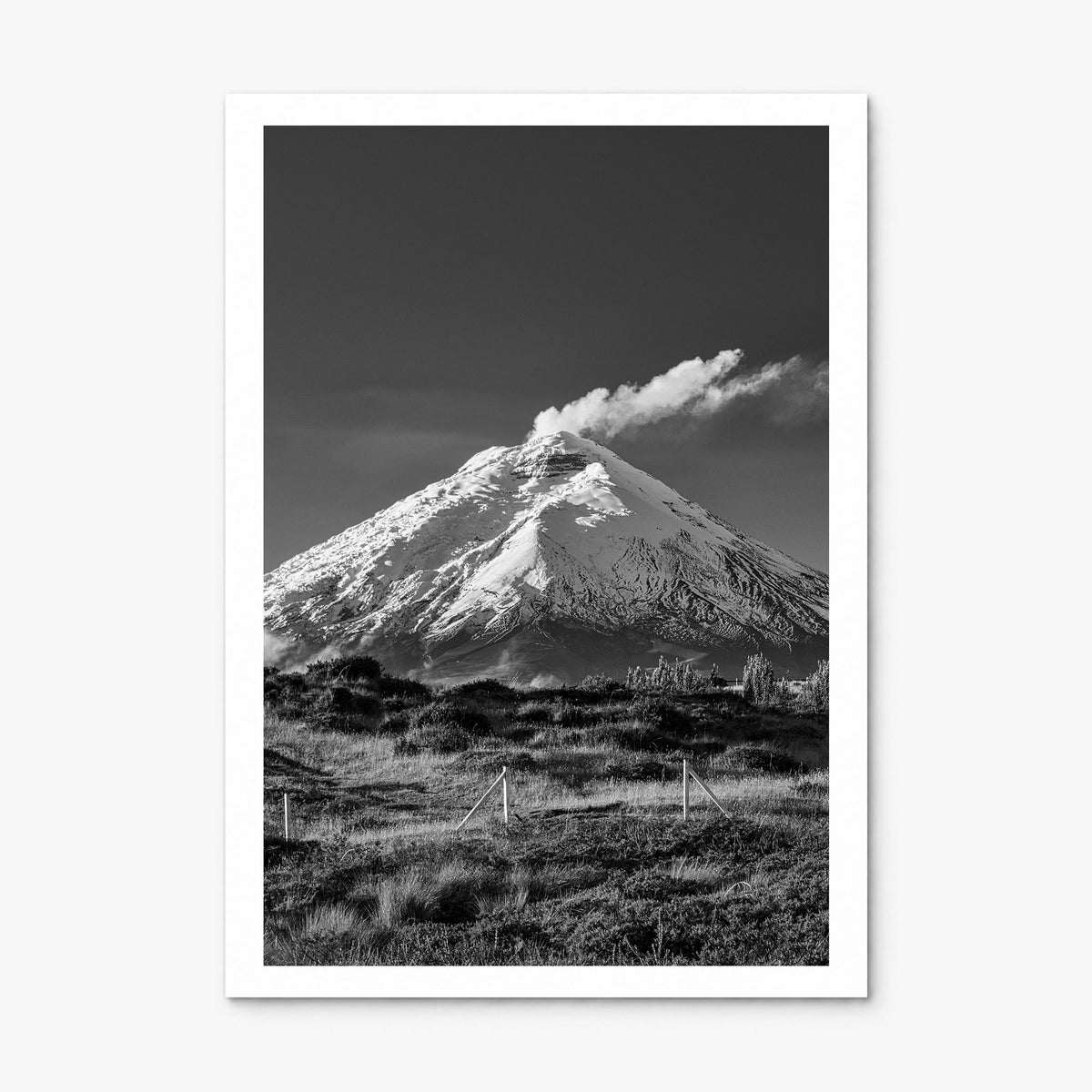Cotopaxi Photo Poster, print only (unframed), white border
