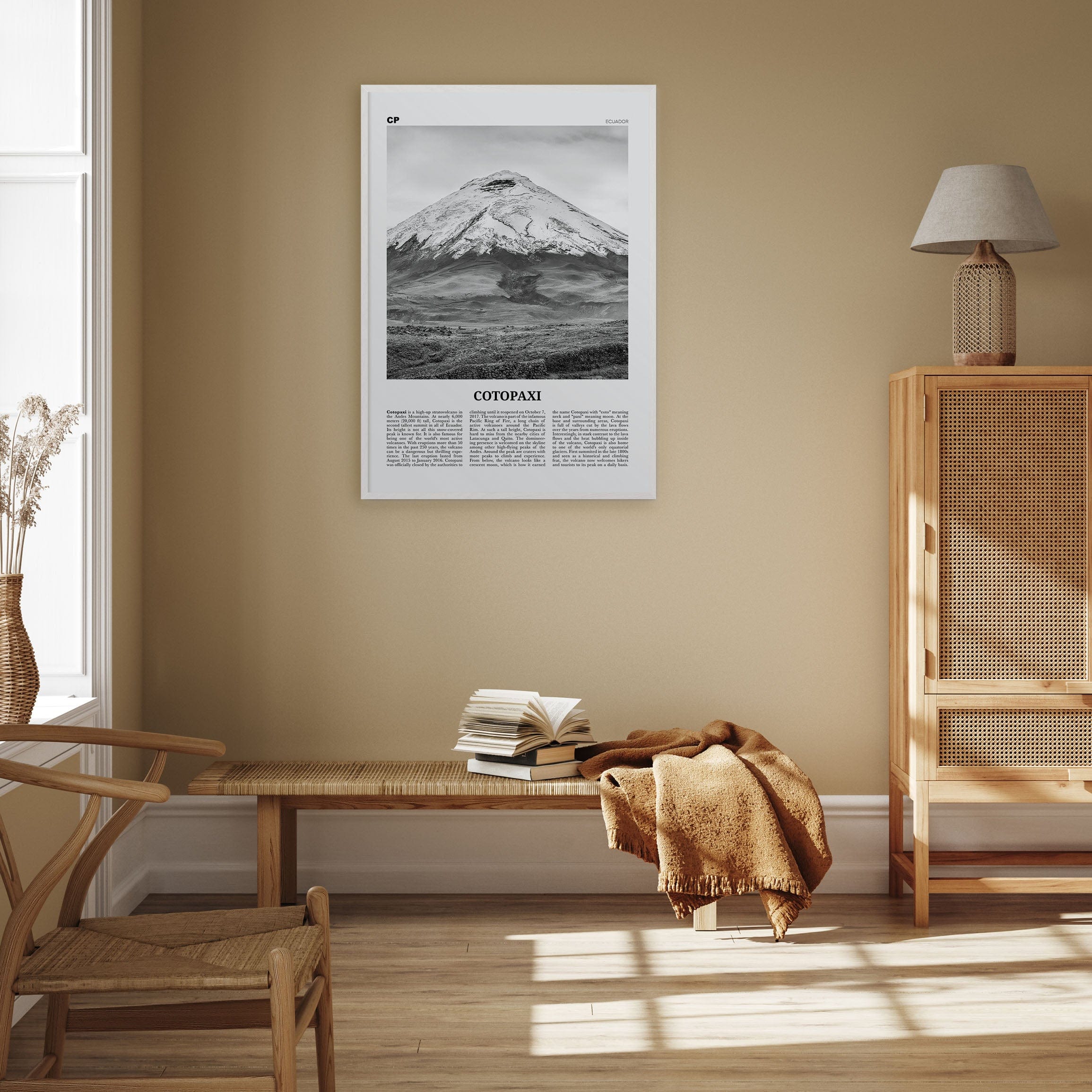 Cotopaxi Poster Nbourhood Travel B&W Poster