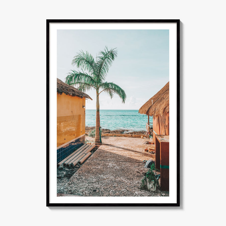 Cozumel Photo No 2 Poster, framed poster mockup, white border