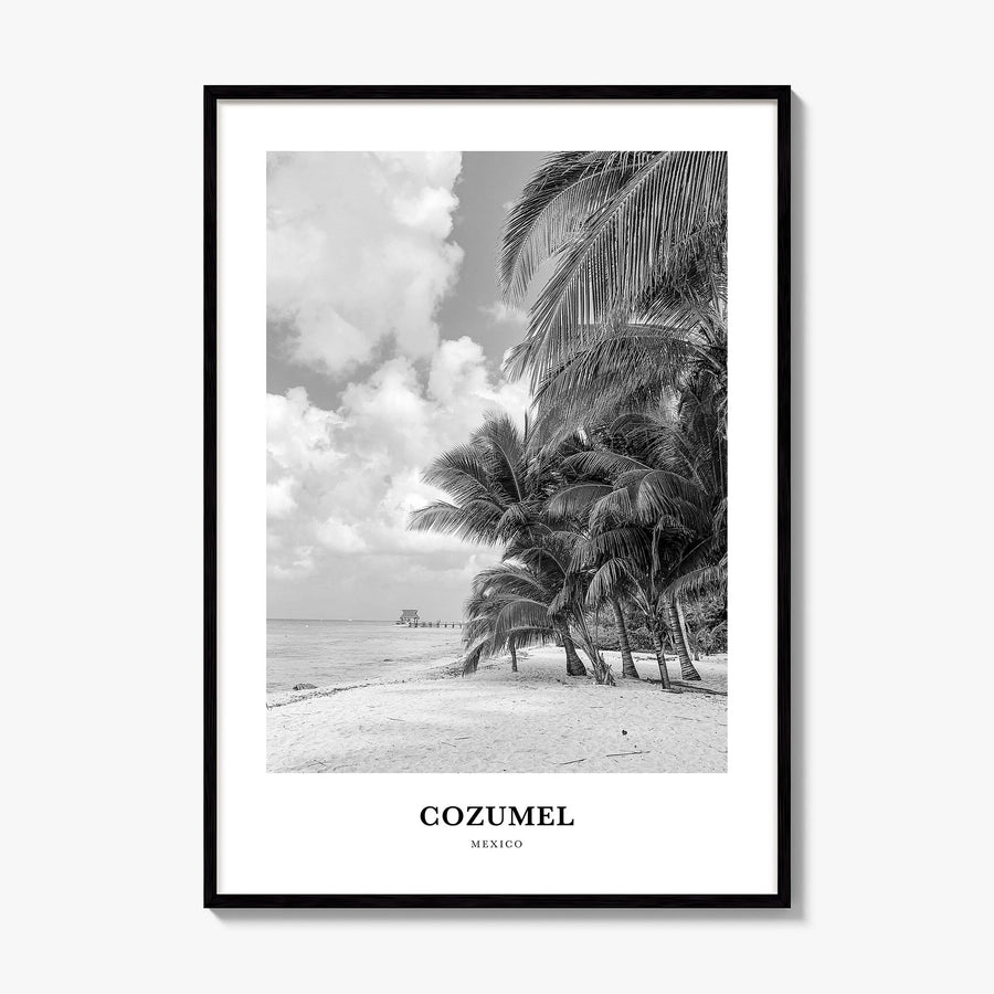 Cozumel Classic Poster, framed poster mockup