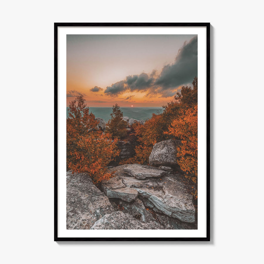 Cragsmoor Photo Poster, framed poster mockup, white border