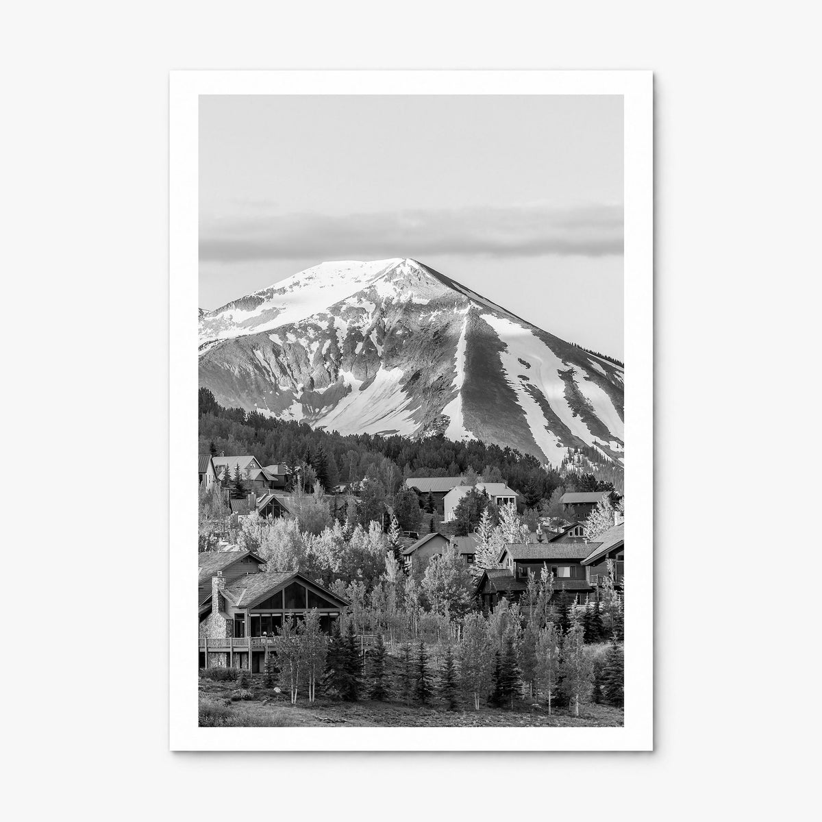 Crested Butte Photo Poster, print only (unframed), white border