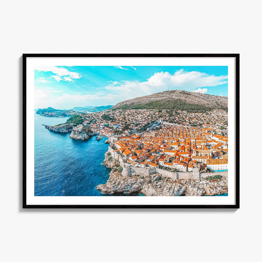 Croatia Photo Poster, framed poster mockup, white border