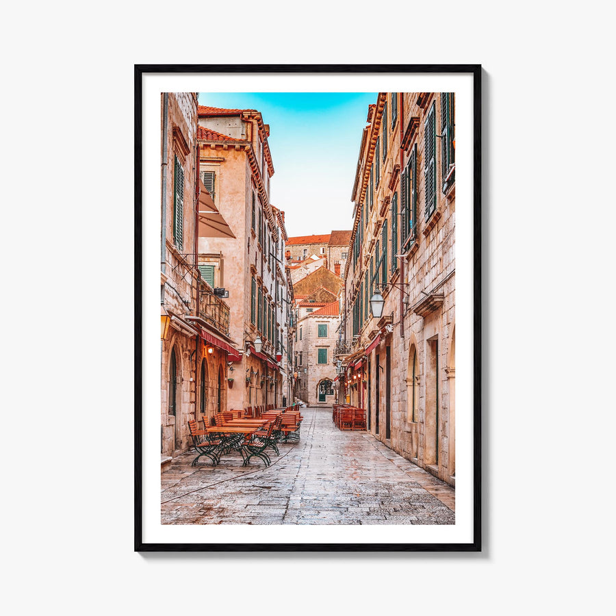 Croatia no. 1 colorful photo poster of Europe – vertical wall art, unframed print shown in interior mockup