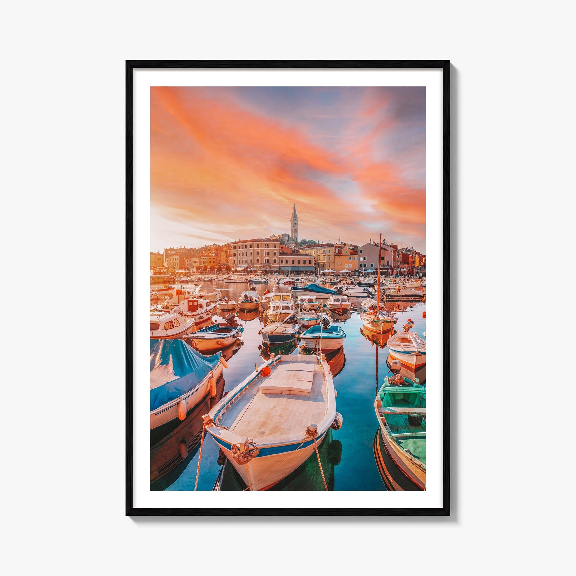 Croatia no. 2 colorful photo poster of Europe – vertical wall art, unframed print shown in interior mockup