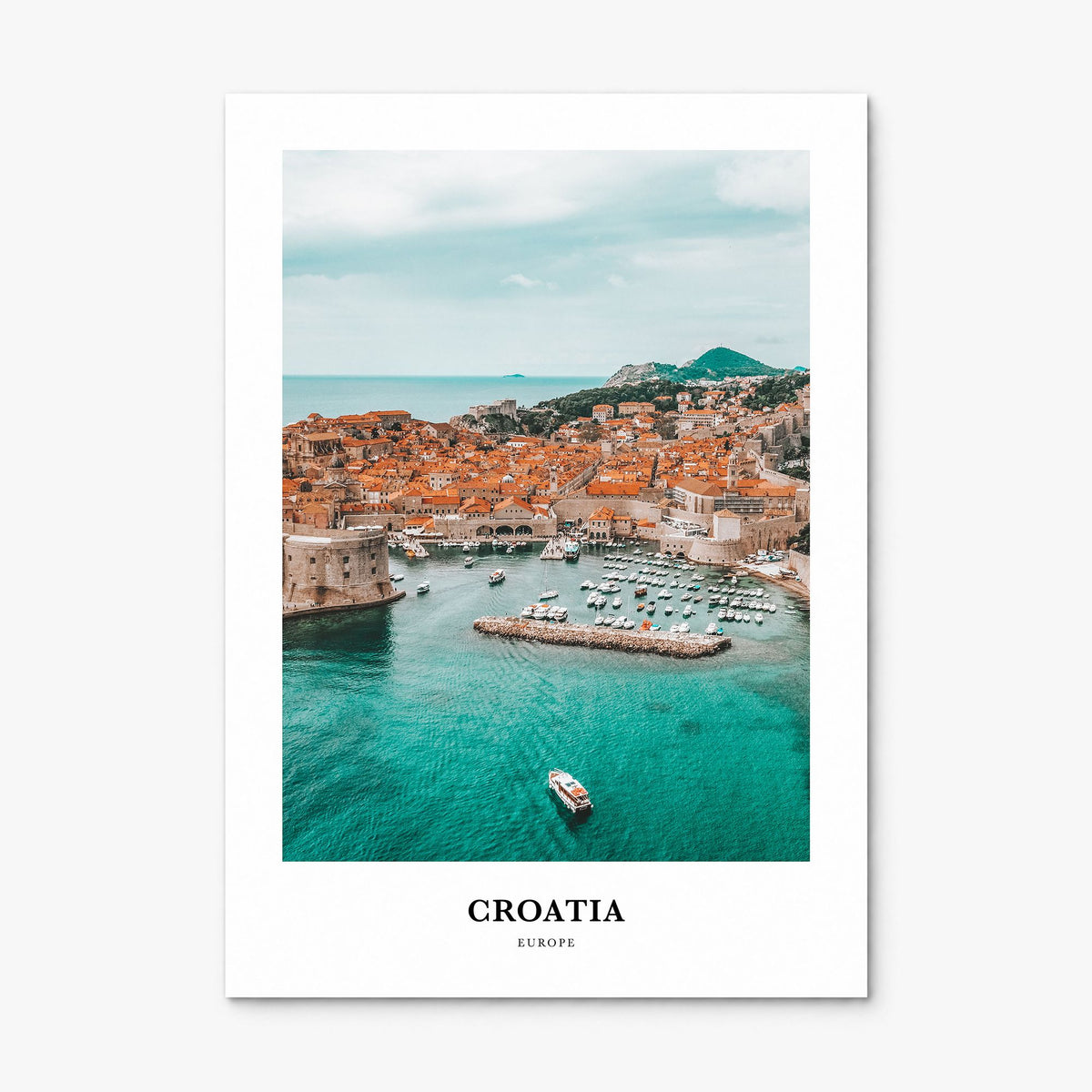 Croatia Classic Poster, print only (unframed)