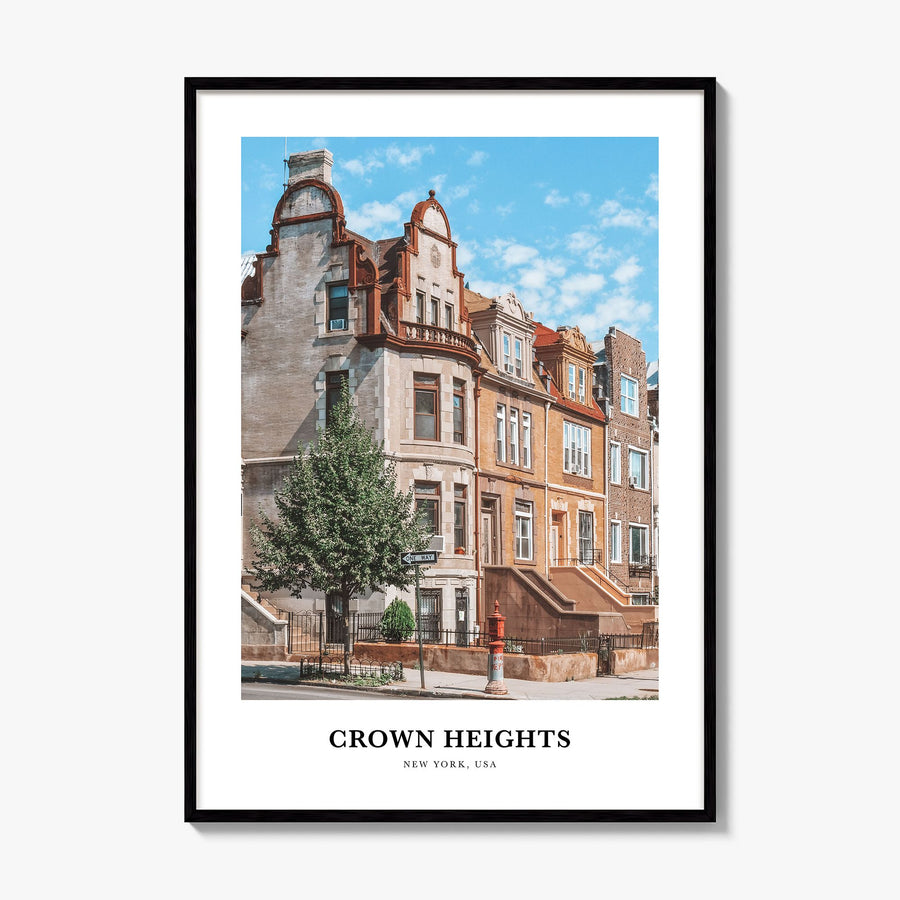 Crown Heights Classic Poster, framed poster mockup