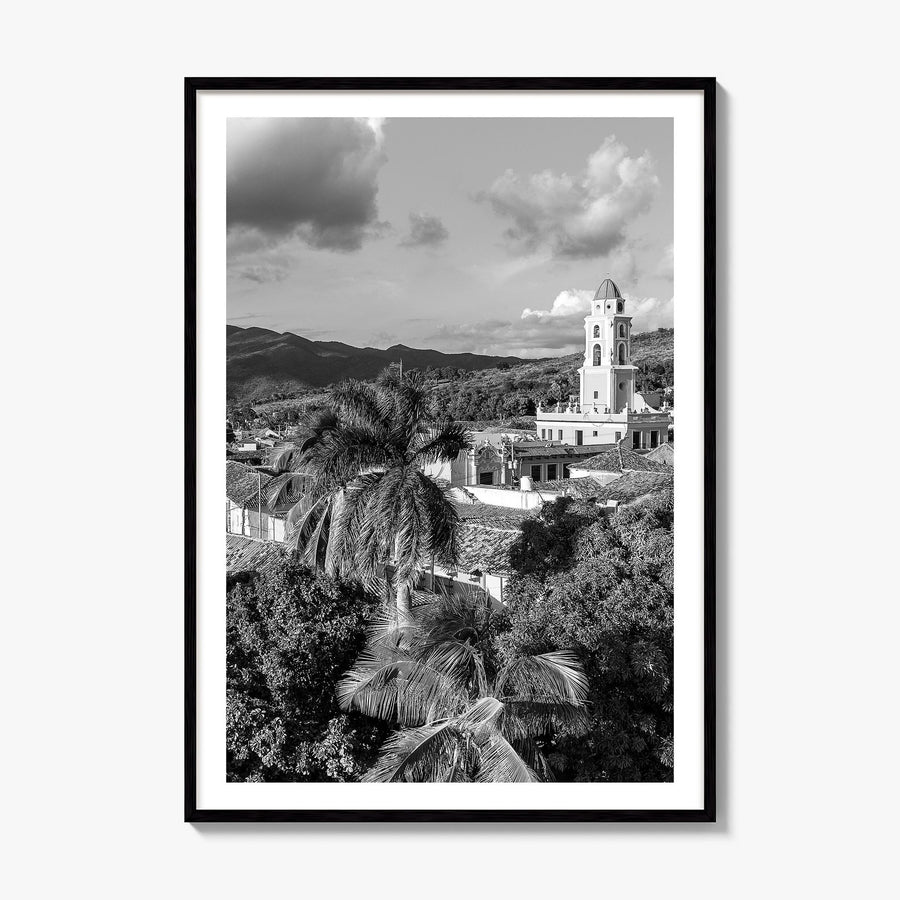 Cuba Photo Poster, framed poster mockup, white border