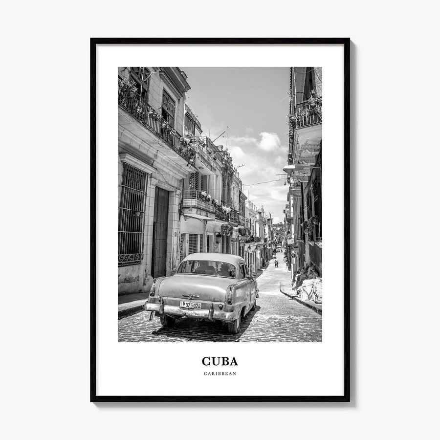 Cuba Classic No 2 Poster, framed poster mockup