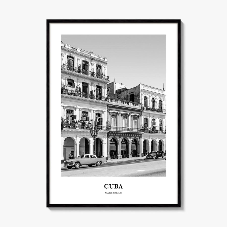 Cuba Classic No 3 Poster, framed poster mockup