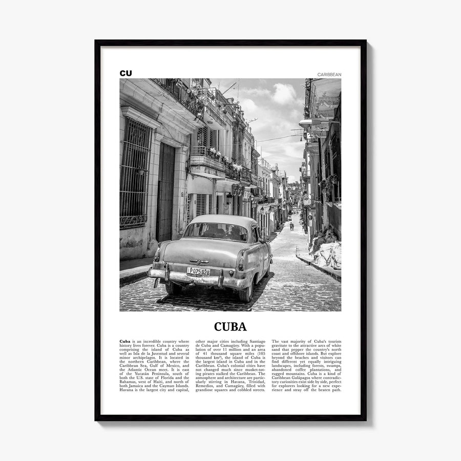 Cuba Newspaper No 1 Poster, framed poster mockup