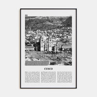 Cusco Poster None / 8x12 in Nbourhood Travel B&W Poster