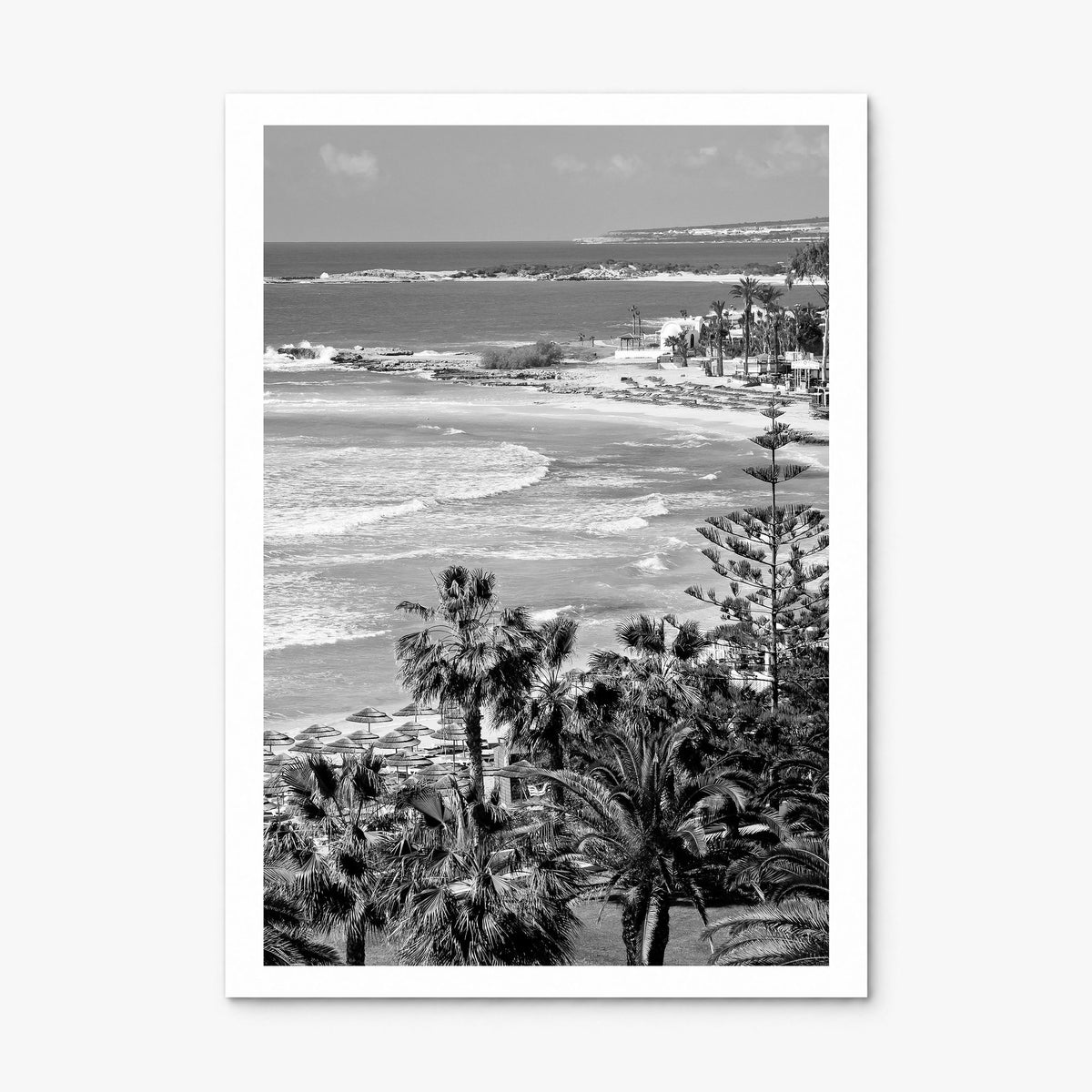 Cyprus Photo Poster, print only (unframed), white border