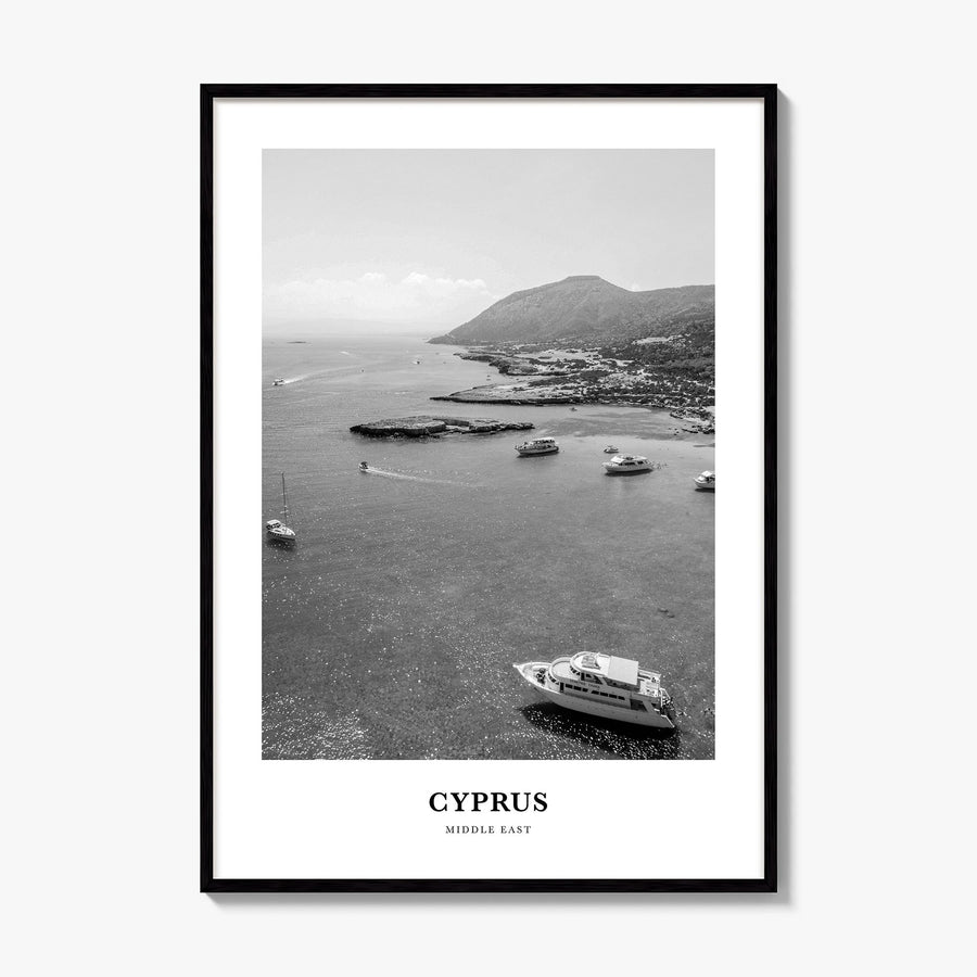 Cyprus Classic Poster, framed poster mockup
