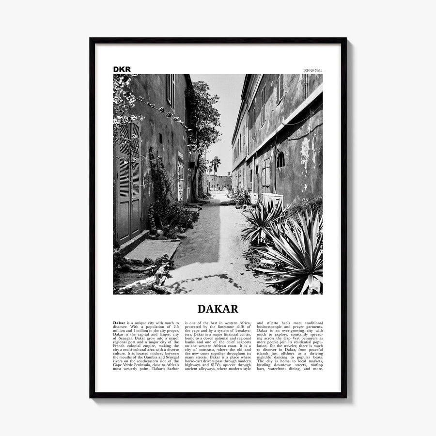 Dakar Newspaper No 1 Poster, framed poster mockup