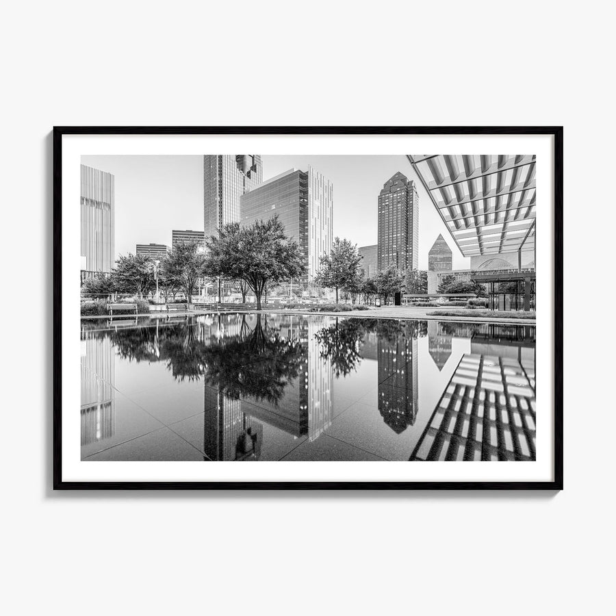 Dallas Photo Poster, framed poster mockup, white border