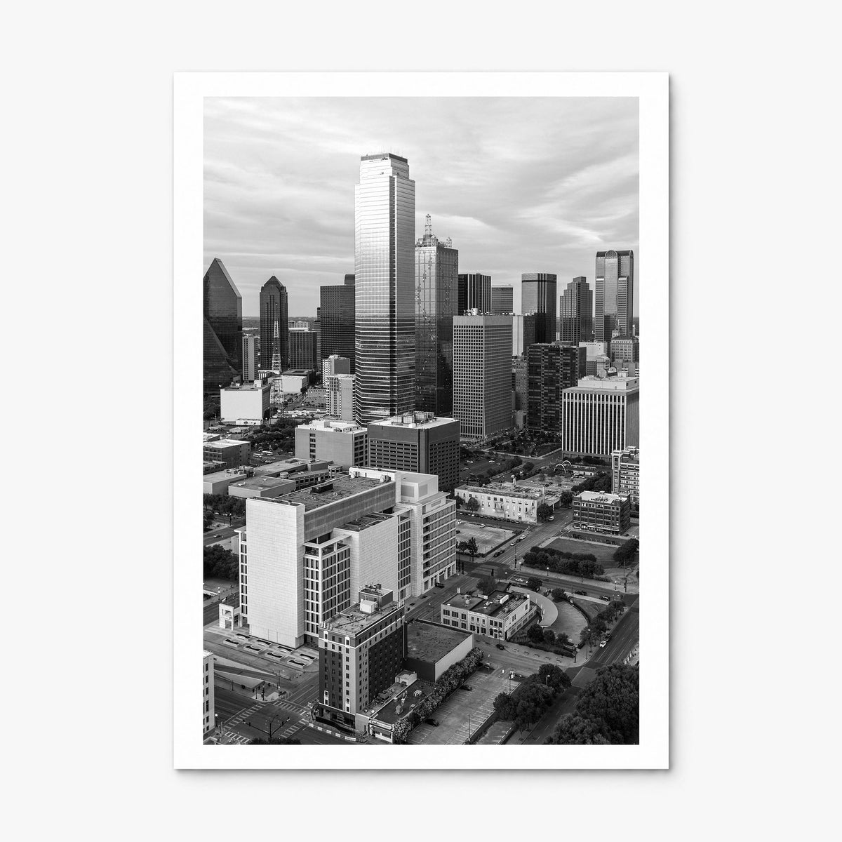Dallas Photo No 1 Poster, print only (unframed), white border