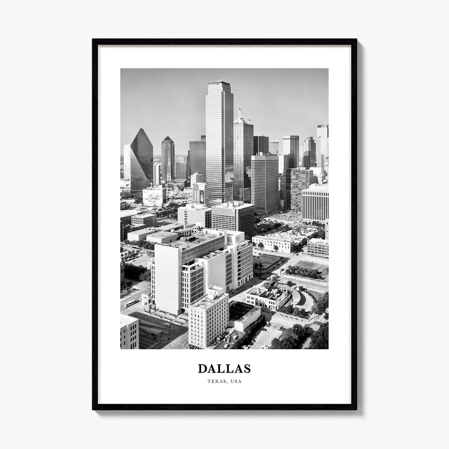 Dallas Classic No 1 Poster, framed poster mockup