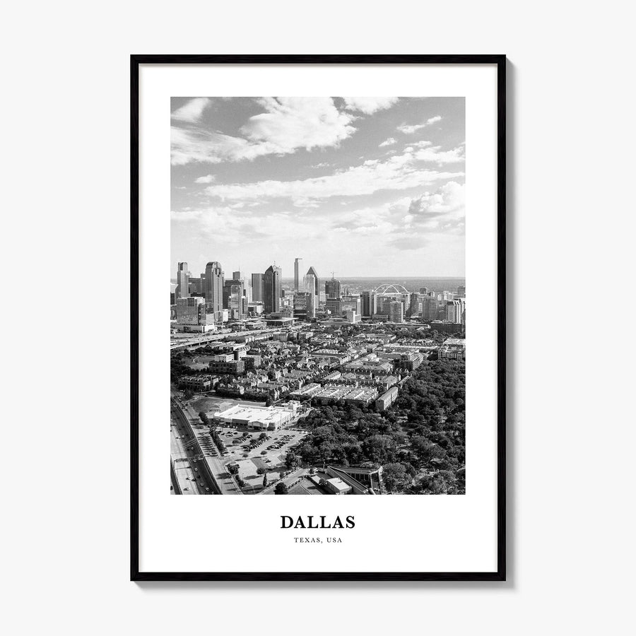 Dallas Classic No 3 Poster, framed poster mockup