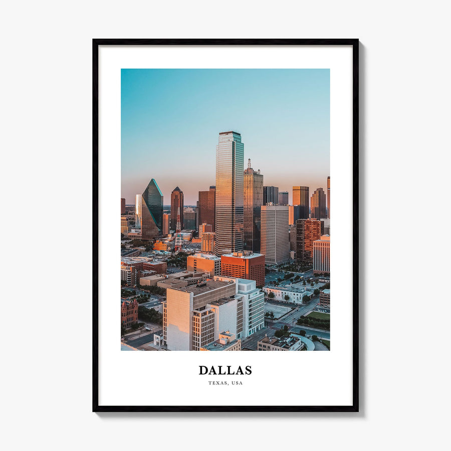 Dallas Classic No 1 Poster, framed poster mockup