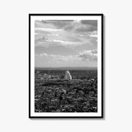 Damascus black & white photo poster of Syria – vertical wall art, unframed print shown in interior mockup