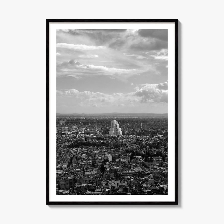 Damascus Photo Poster, framed poster mockup, white border