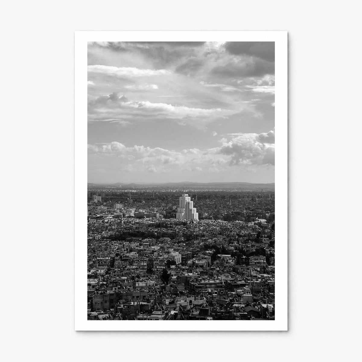 Damascus Photo Poster, print only (unframed), white border