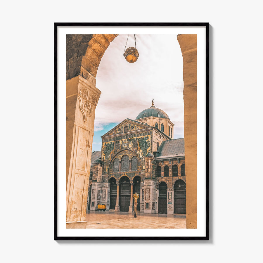 Damascus Photo Poster, framed poster mockup, white border