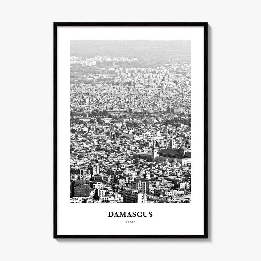 Damascus Classic Poster, framed poster mockup