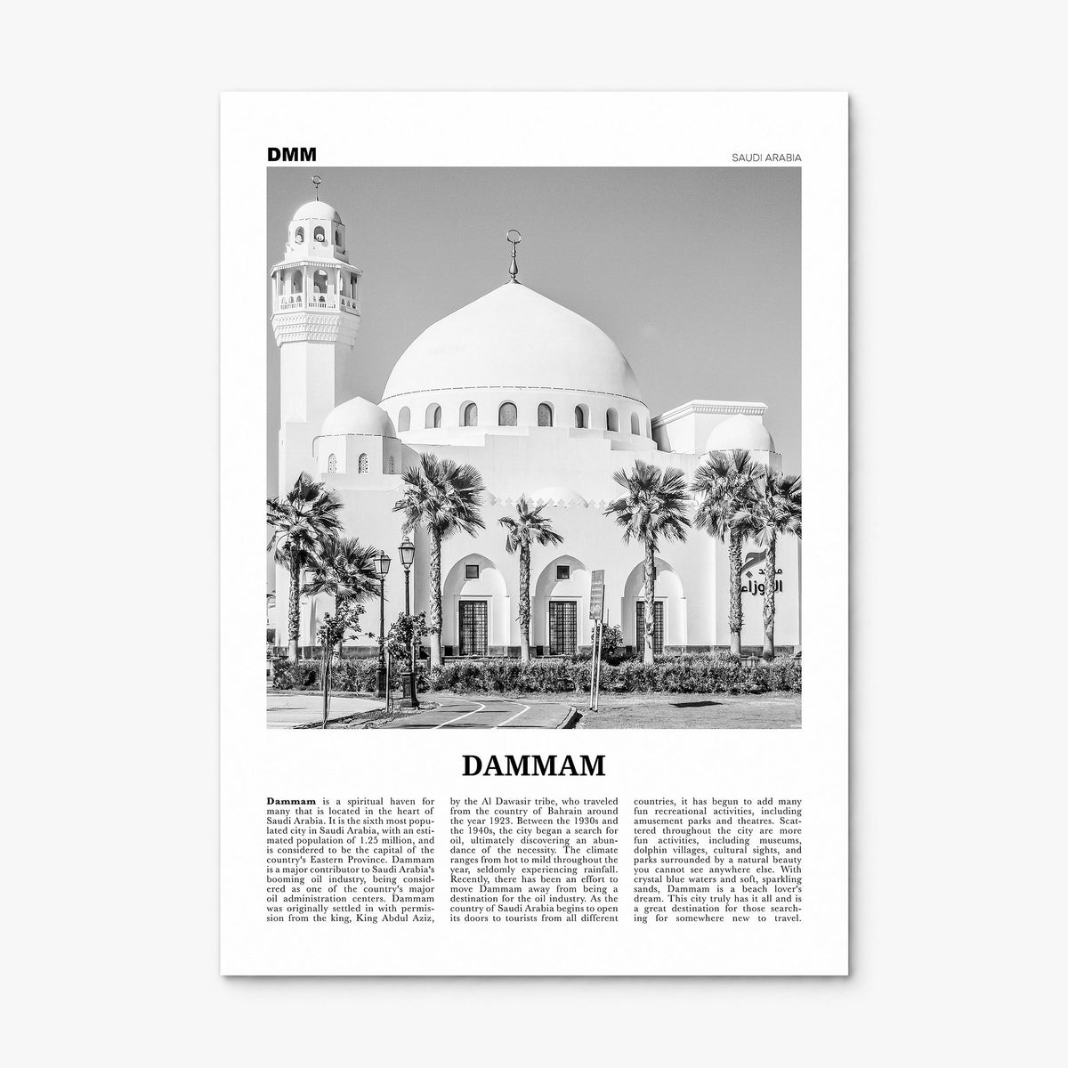 Dammam Newspaper Poster, print only (unframed)