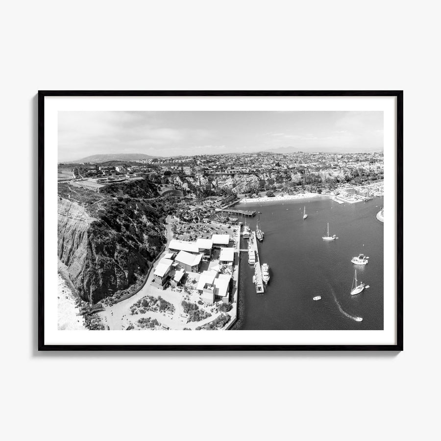 Dana Point Photo Poster, framed poster mockup, white border