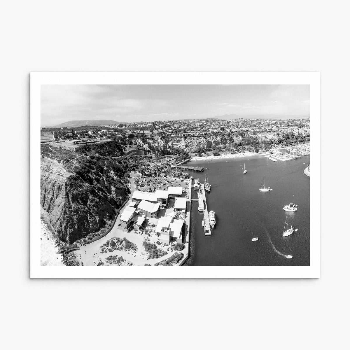Dana Point Photo Poster, print only (unframed), white border
