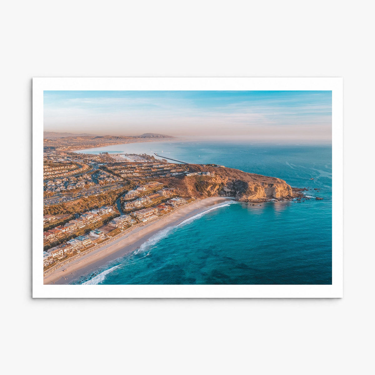 Dana Point Photo Poster, print only (unframed), white border