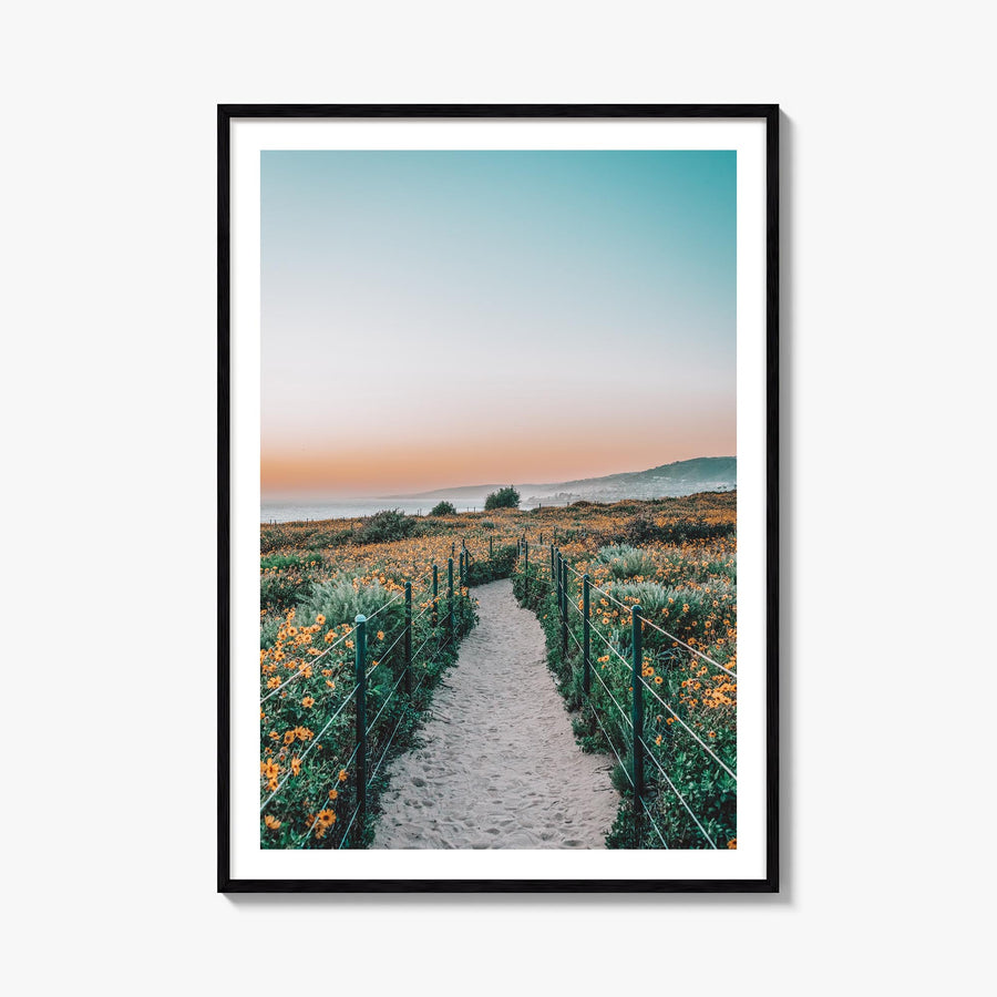 Dana Point no. 1 colorful photo poster of California, USA – vertical wall art, unframed print shown in interior mockup