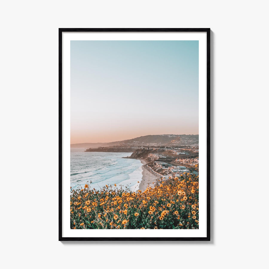 Dana Point no. 2 colorful photo poster of California, USA – vertical wall art, unframed print shown in interior mockup