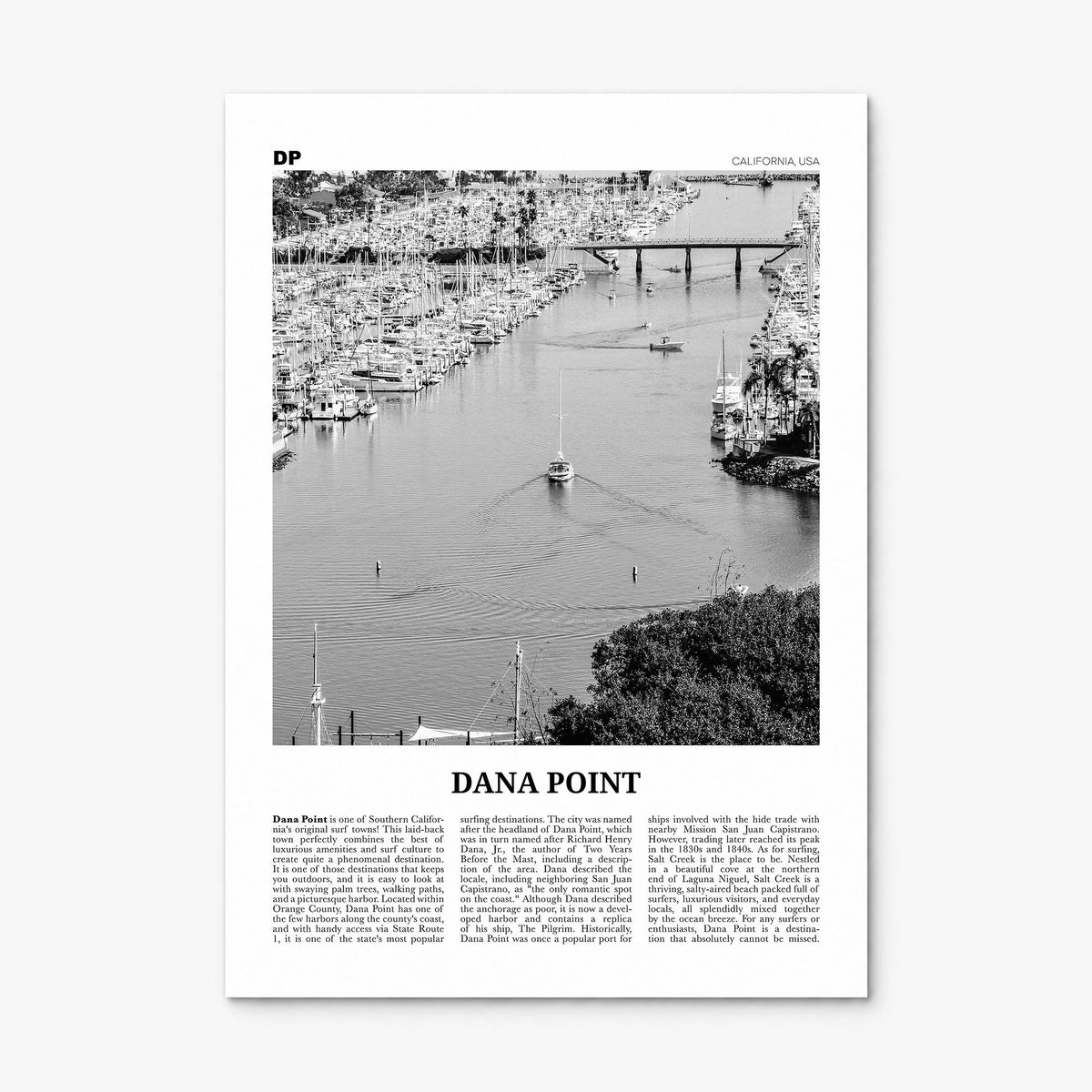 Dana Point Newspaper Poster, print only (unframed)