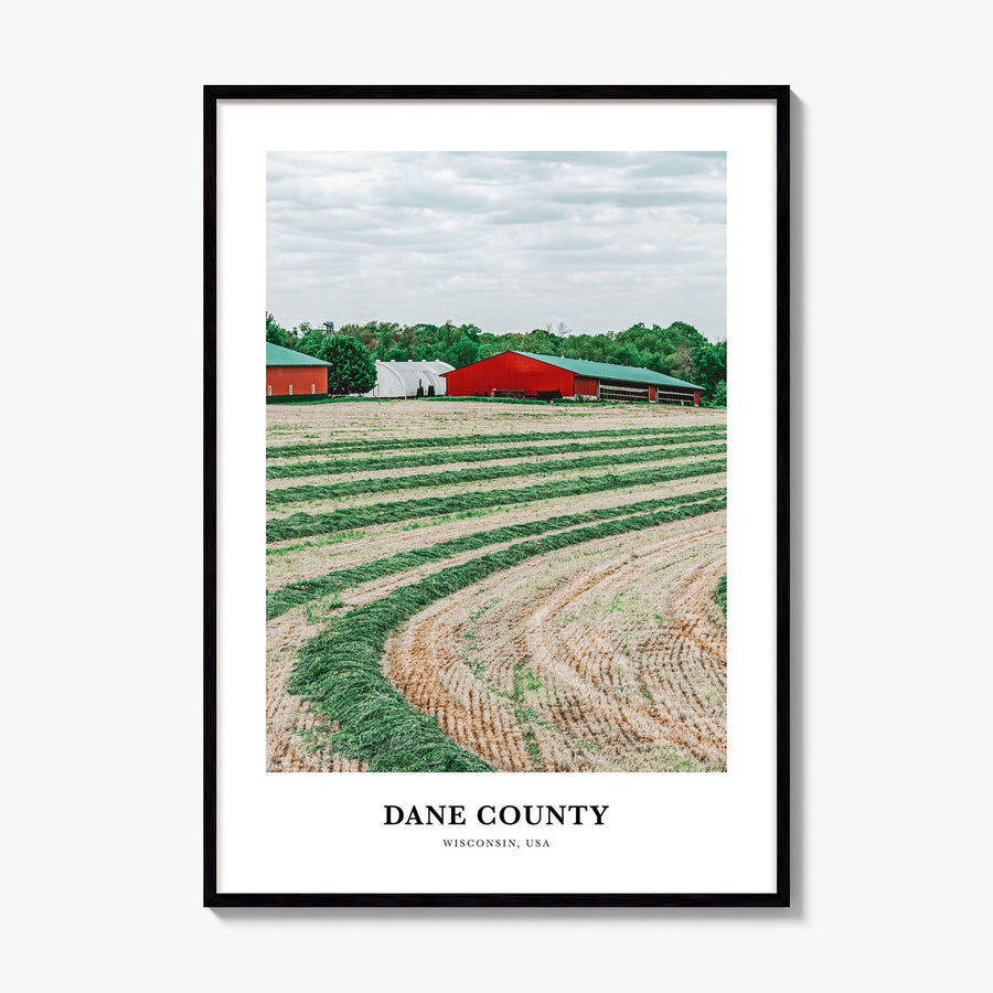 Dane County Classic Poster, framed poster mockup